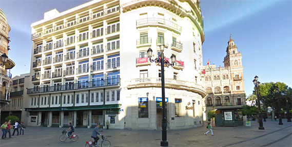El edificio Banco de Andalucía será el primer ‘hostel’ de lujo de Sevilla